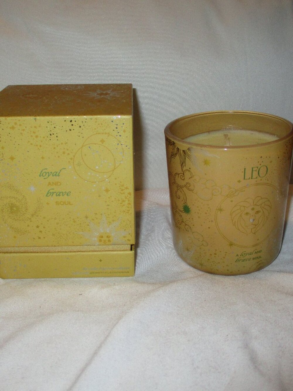 ✨Leo the Lion Zodiac Collection Boxed Candle~Anthropologie✨ Never Used